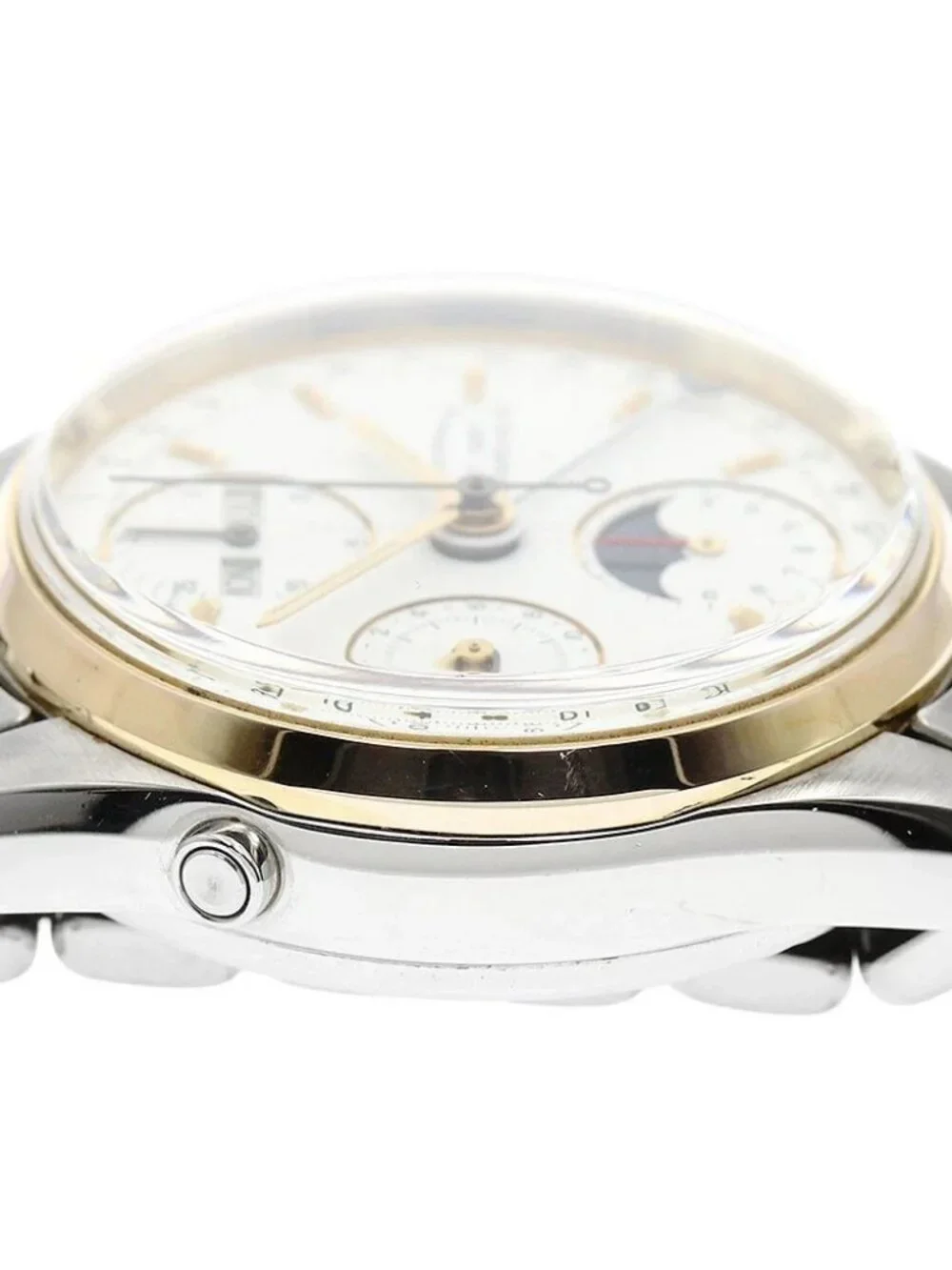EBERHARD 32012 Triple calendar chronograph white Dial Automatic Men's_957191